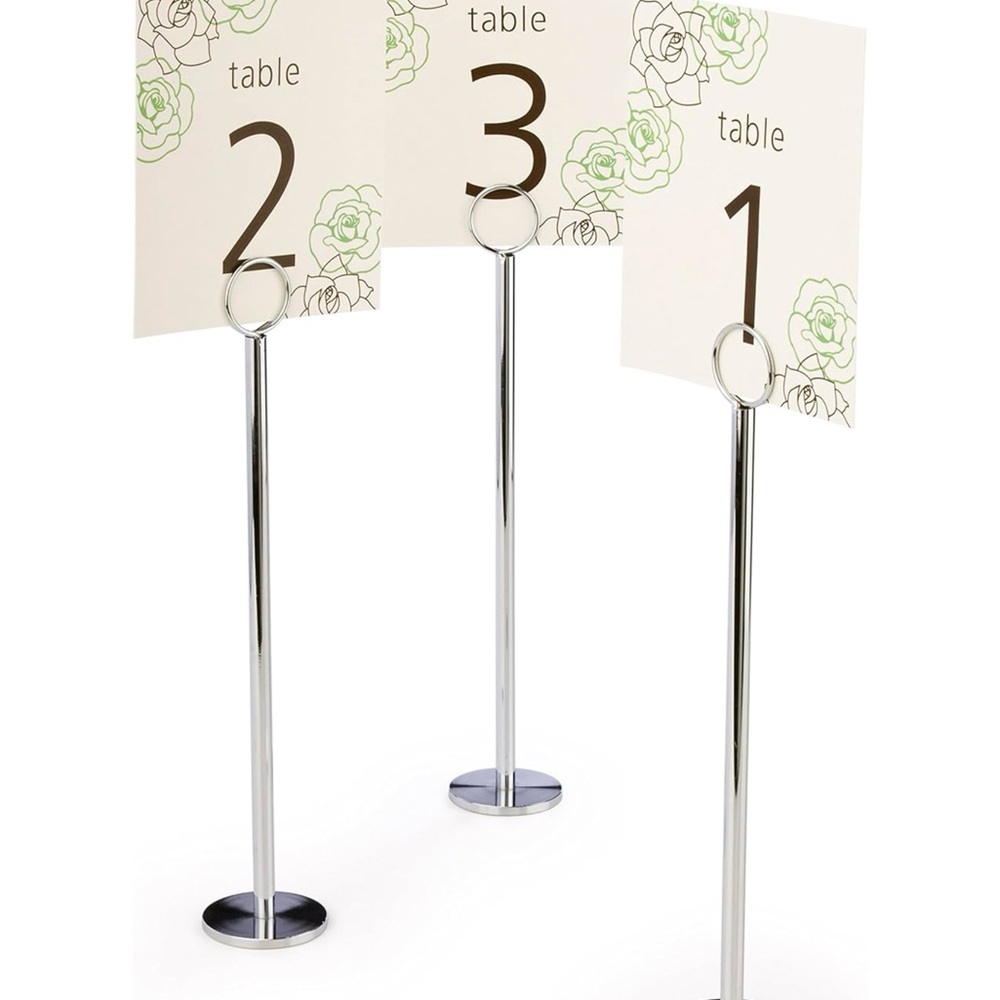 12” Stainless Steel Sign Holder – Menu, Event, Business Display Stand ✨